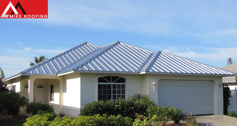 Exterior of a house showcasing new roofing materials designed for hot and humid climates.